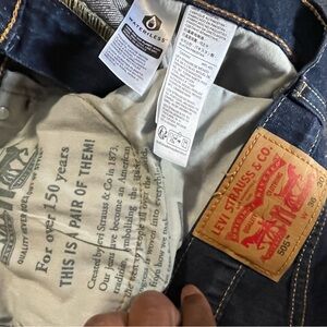 Levi's Men's Dark Blue Straight Jeans